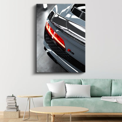 Audi R8 - Lüks Spor Otomobil Detayı Kanvas Tablo