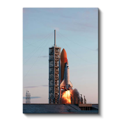 Uzay Mekiği - Fırlatma Anı Kanvas Tablo