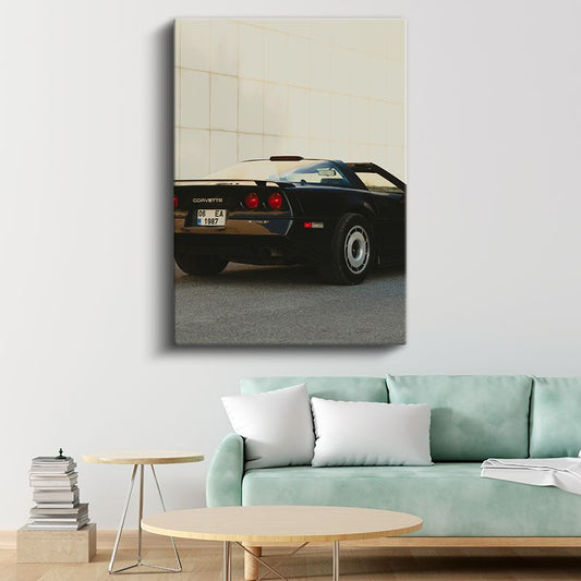 Chevrolet Corvette C4 - Amerikan Spor Otomobil Klasiği Kanvas Tablo