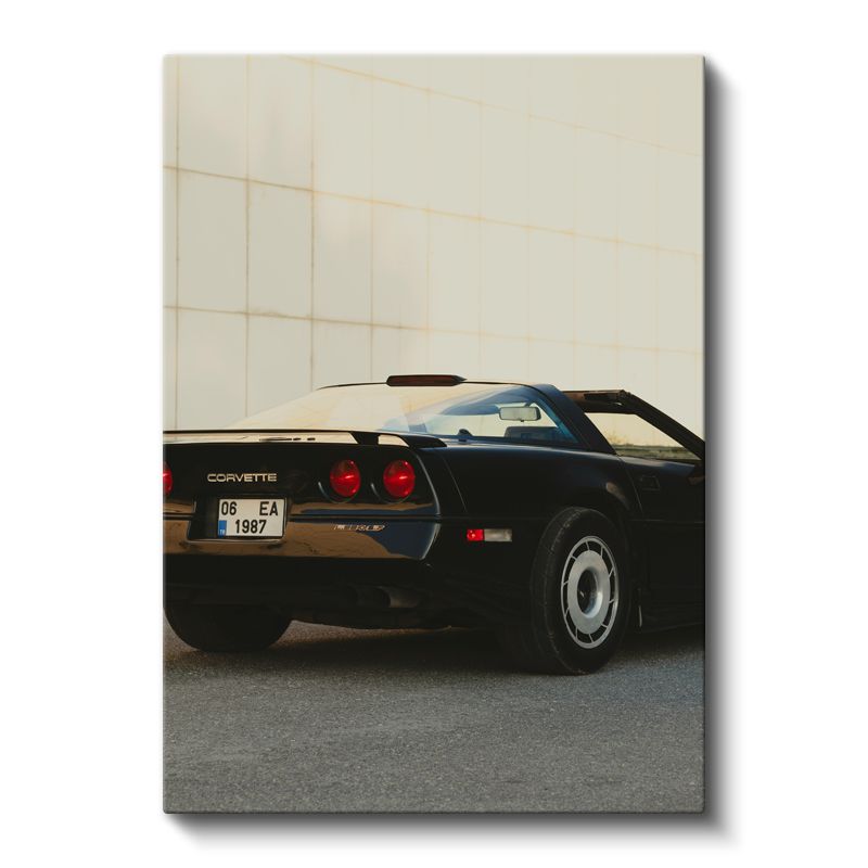 Chevrolet Corvette C4 - Amerikan Spor Otomobil Klasiği Kanvas Tablo