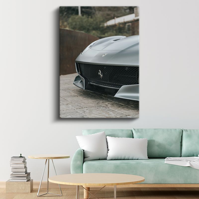 Ferrari - İtalyan Süper Otomobilinin Zarif Ön Izgara Detayı Kanvas Tablo