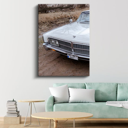Chrysler Imperial - Klasik Amerikan Otomobili Ön Görünüm Kanvas Tablo
