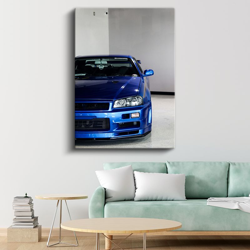 Nissan Skyline GT-R - Mavi Japon Performans Efsanesi Kanvas Tablo