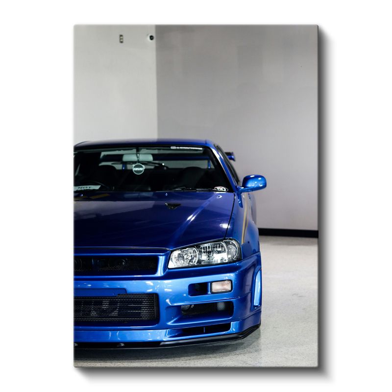 Nissan Skyline GT-R - Mavi Japon Performans Efsanesi Kanvas Tablo