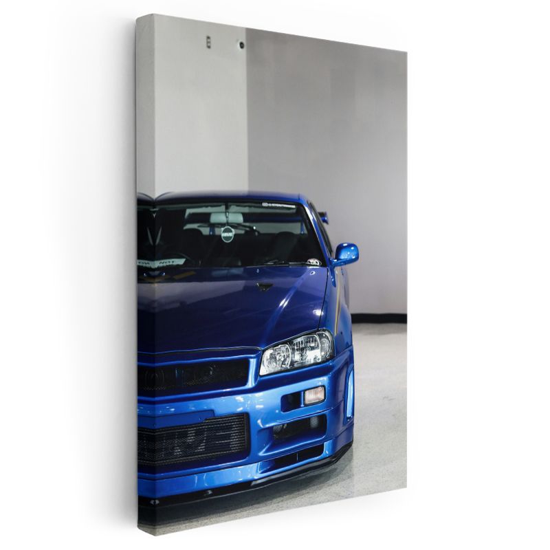 Nissan Skyline GT-R - Mavi Japon Performans Efsanesi Kanvas Tablo