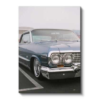 Chevrolet Impala - Klasik Amerikan Otomobil Ön Görünümü Kanvas Tablo