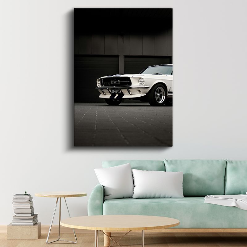 Ford Mustang Klasik - Vintage Amerikan Muscle Car Kanvas Tablo