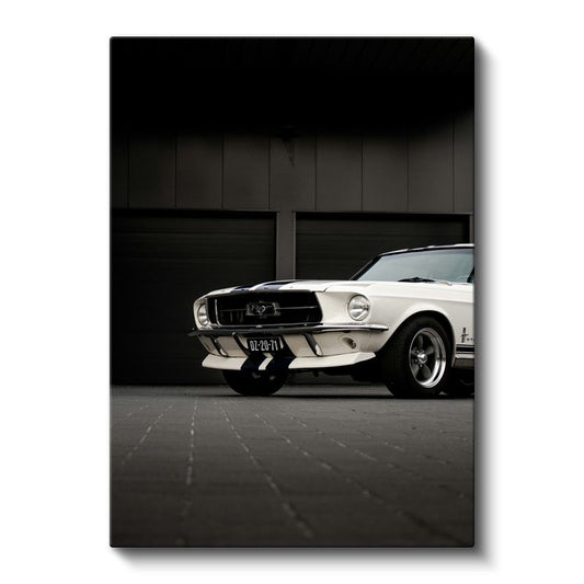 Ford Mustang Klasik - Vintage Amerikan Muscle Car Kanvas Tablo