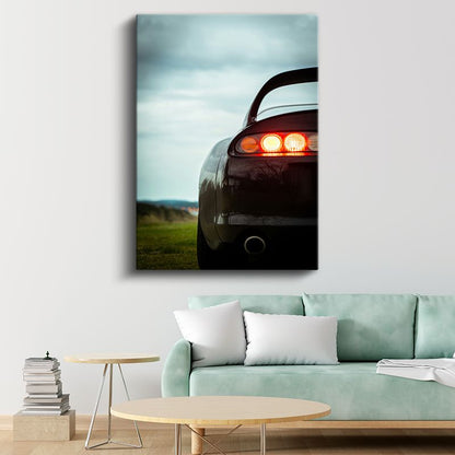 Toyota Supra - İkonik Stop Lambası Detayı Kanvas Tablo