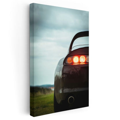 Toyota Supra - İkonik Stop Lambası Detayı Kanvas Tablo