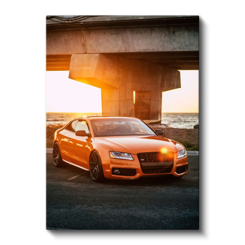 Audi S5 - Gün Batımında Lüks Coupe Kanvas Tablo