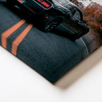 Dikey Kanvas Tablo Sonbahar Manzaralı Dodge Challenger Arka Görünüm Dodge Tablosu Ev Ofis Dekoru