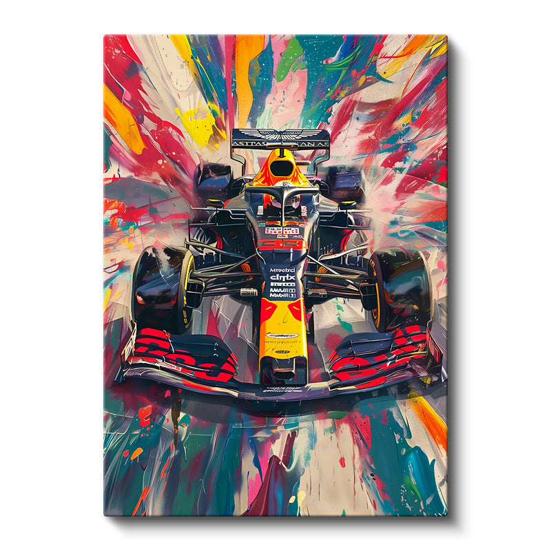 Dikey Kanvas Tablo Red Bull F1 Yarış Aracı Formula 1 Tablosu Ev Ofis Duvar Dekoru