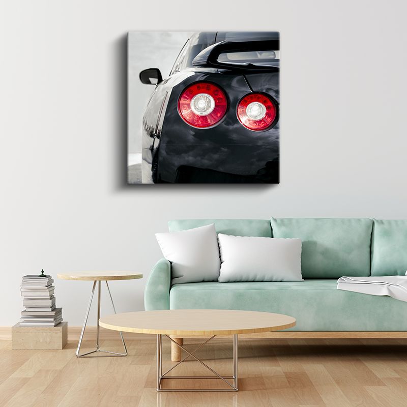 Nissan GT-R Arka Stoplar - Japon Spor Otomobil Detayı Kanvas Tablo