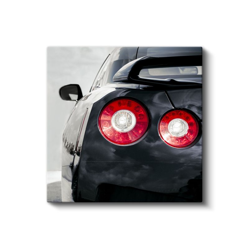 Nissan GT-R Arka Stoplar - Japon Spor Otomobil Detayı Kanvas Tablo