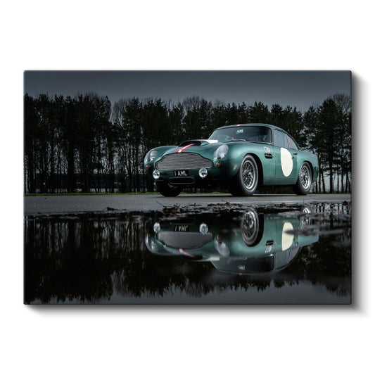 Aston Martin DB4 GT - Klasik Yarış Otomobili Kanvas Tablo