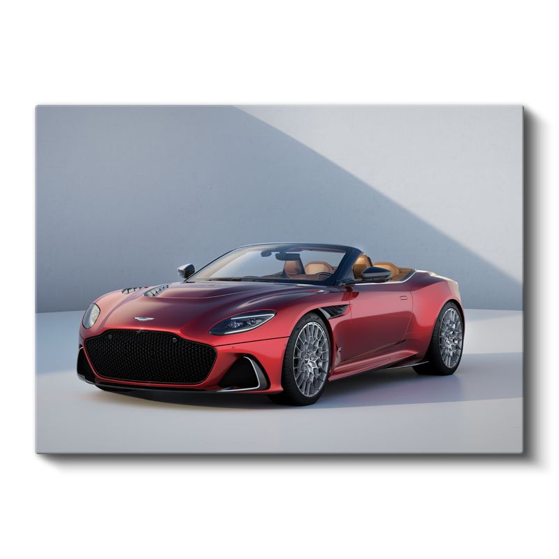 Aston Martin DBS Superleggera - Kırmızı Lüks Convertible Kanvas Tablo
