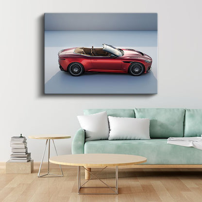Aston Martin DBS Superleggera - Yan Profil Convertible Kanvas Tablo