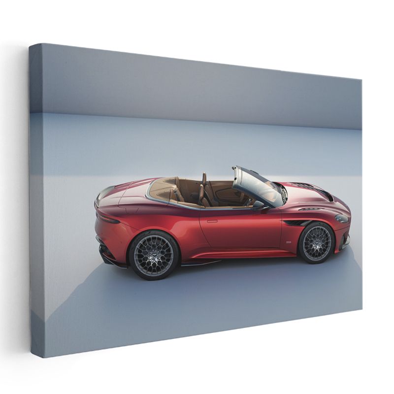 Aston Martin DBS Superleggera - Yan Profil Convertible Kanvas Tablo