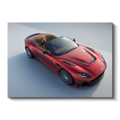 Aston Martin DBS Superleggera - Üstten Görünüm Kanvas Tablo