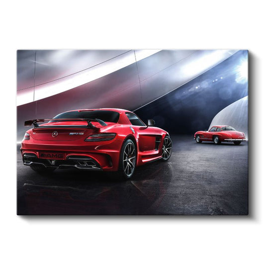 Mercedes-AMG SLS - Kırmızı Performans Otomobili Kanvas Tablo