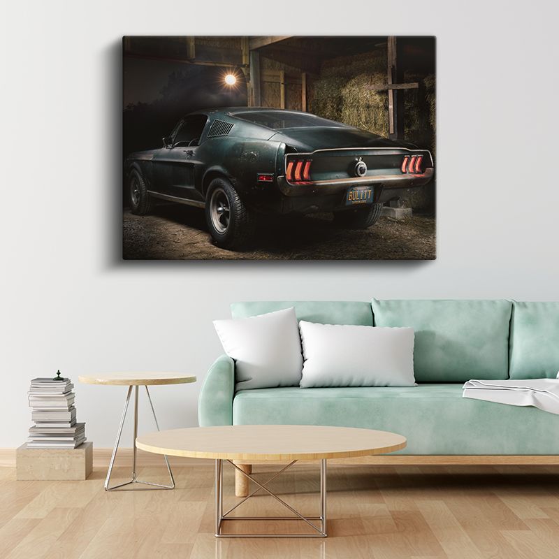 Ford Mustang Bullitt - Efsanevi Film Arabası Kanvas Tablo