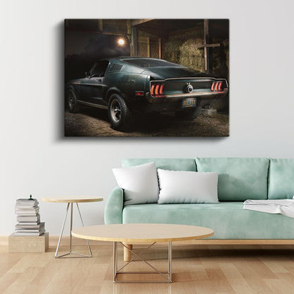 Ford Mustang Bullitt - Efsanevi Film Arabası Kanvas Tablo
