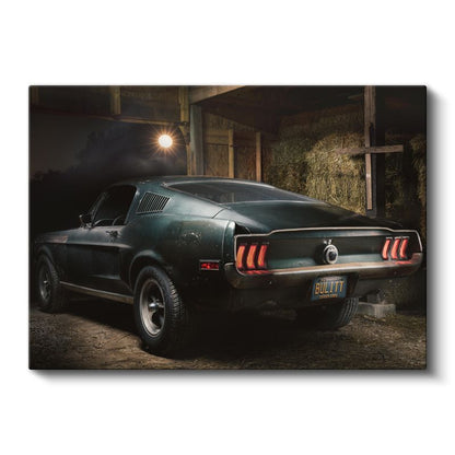 Ford Mustang Bullitt - Efsanevi Film Arabası Kanvas Tablo