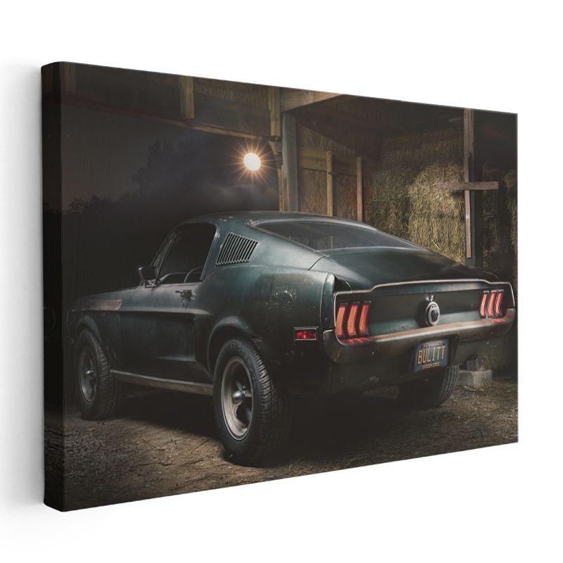 Ford Mustang Bullitt - Efsanevi Film Arabası Kanvas Tablo
