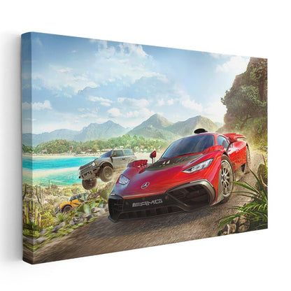 Mercedes-AMG One - Kırmızı Süper Otomobil Yarış Kanvas Tablo