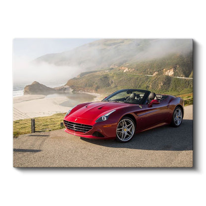 Ferrari California T - Kırmızı Cabrio Spor Otomobil Kanvas Tablo