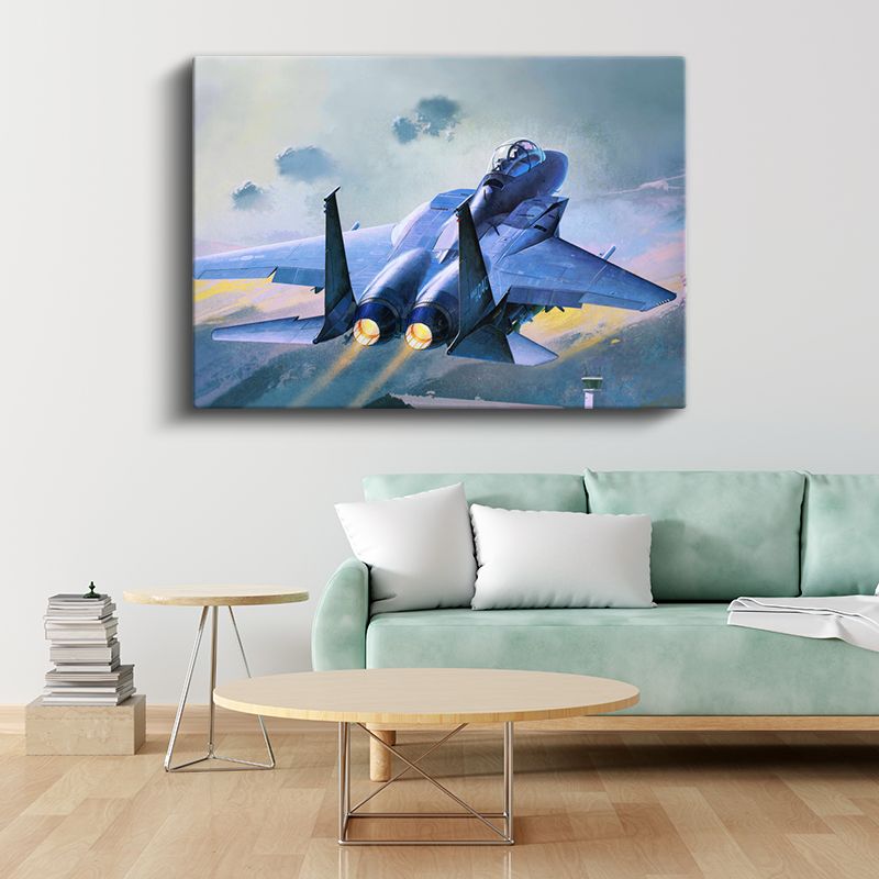 F-15 Eagle - Gökyüzünün Hakimi Savaş Uçağı Kanvas Tablo