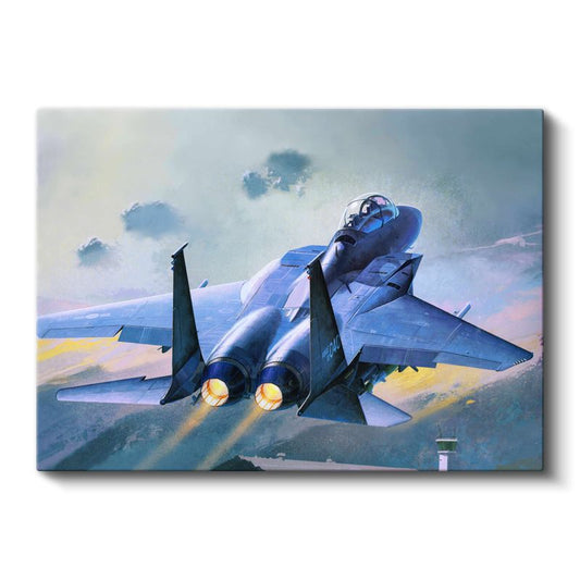 F-15 Eagle - Gökyüzünün Hakimi Savaş Uçağı Kanvas Tablo