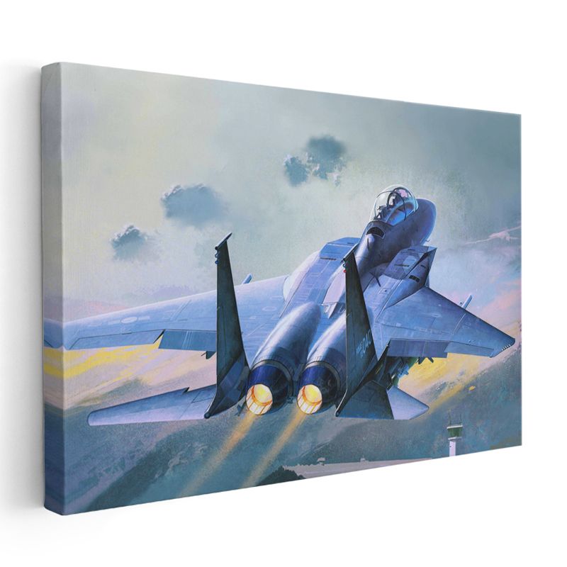 F-15 Eagle - Gökyüzünün Hakimi Savaş Uçağı Kanvas Tablo