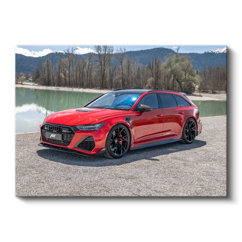 Audi RS6 Avant - Kırmızı Performans Station Wagon Kanvas Tablo