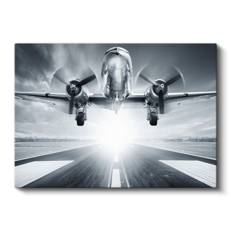 DC-3 Uçak - Kalkış Anında İkonik Havacılık Kanvas Tablo