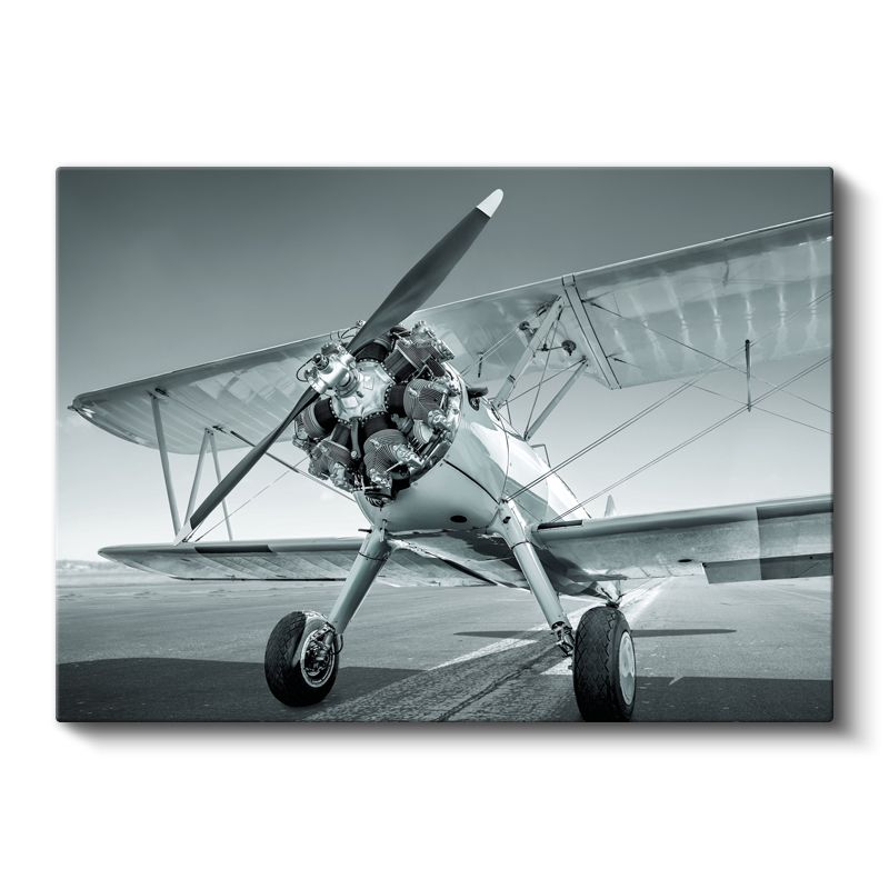 Klasik Pervaneli Uçak - Nostaljik Havacılık Tasarımı Kanvas Tablo