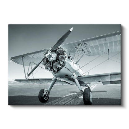 Klasik Pervaneli Uçak - Nostaljik Havacılık Tasarımı Kanvas Tablo