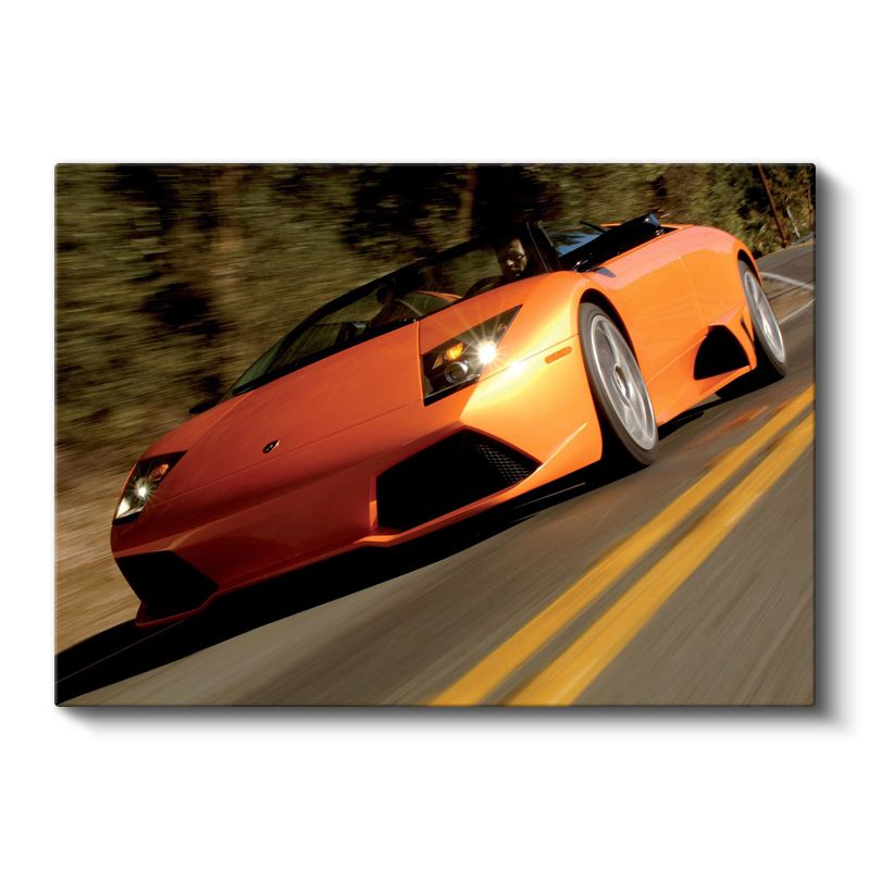 Lamborghini Murcielago Roadster - Turuncu Hız Makinesi Kanvas Tablo