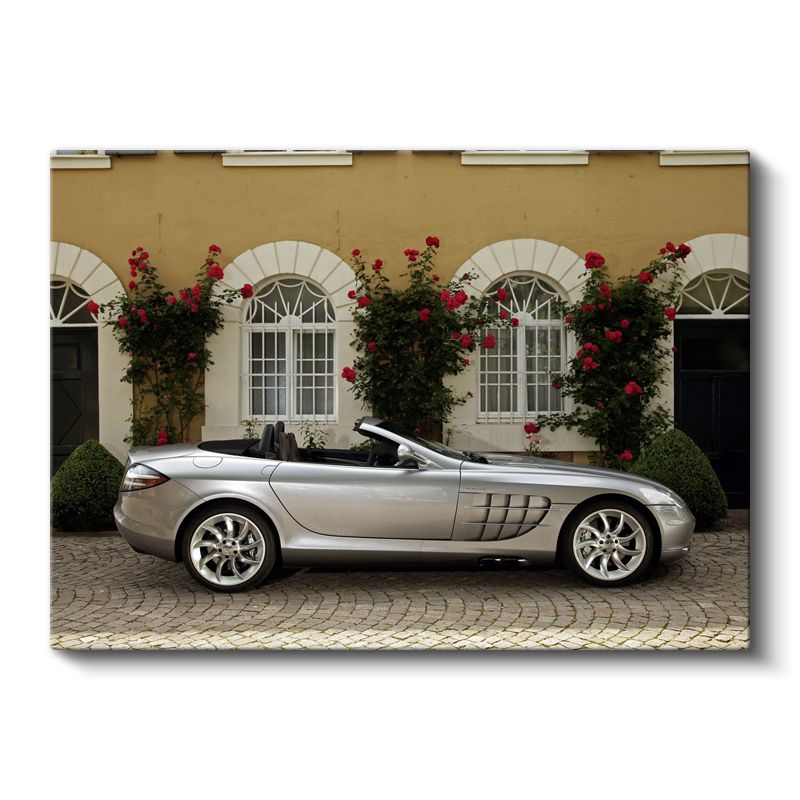 Mercedes-Benz SLR McLaren - Klasik Mimari Önünde Prestij Kanvas Tablo