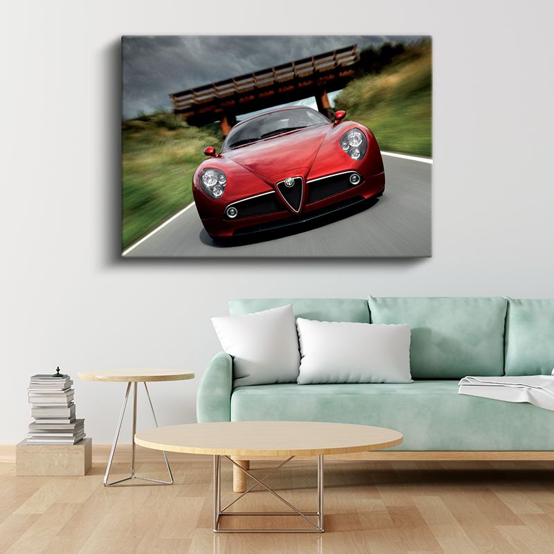 Alfa Romeo 8C Competizione - İtalyan Tasarım Harikası Kanvas Tablo