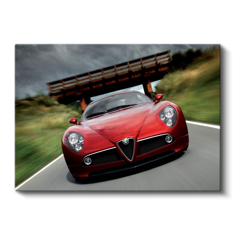 Alfa Romeo 8C Competizione - İtalyan Tasarım Harikası Kanvas Tablo
