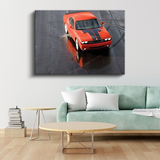 Dodge Challenger SRT - Güç ve Performans Simgesi Kanvas Tablo