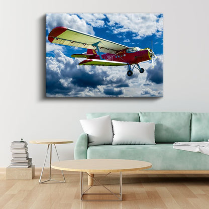 Antonov-2 - Renkli Klasik Pervaneli Uçak Kanvas Tablo