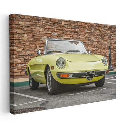 Alfa Romeo Spider - İtalyan Klasik Cabrio Otomobil Kanvas Tablo