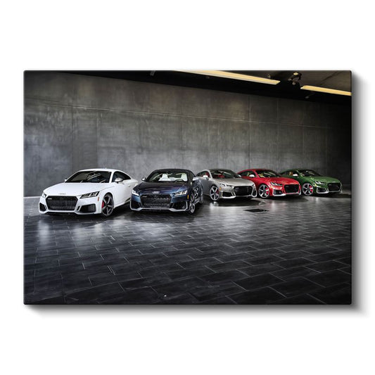 Audi TT Koleksiyonu - Alman Spor Otomobil Serisi Kanvas Tablo