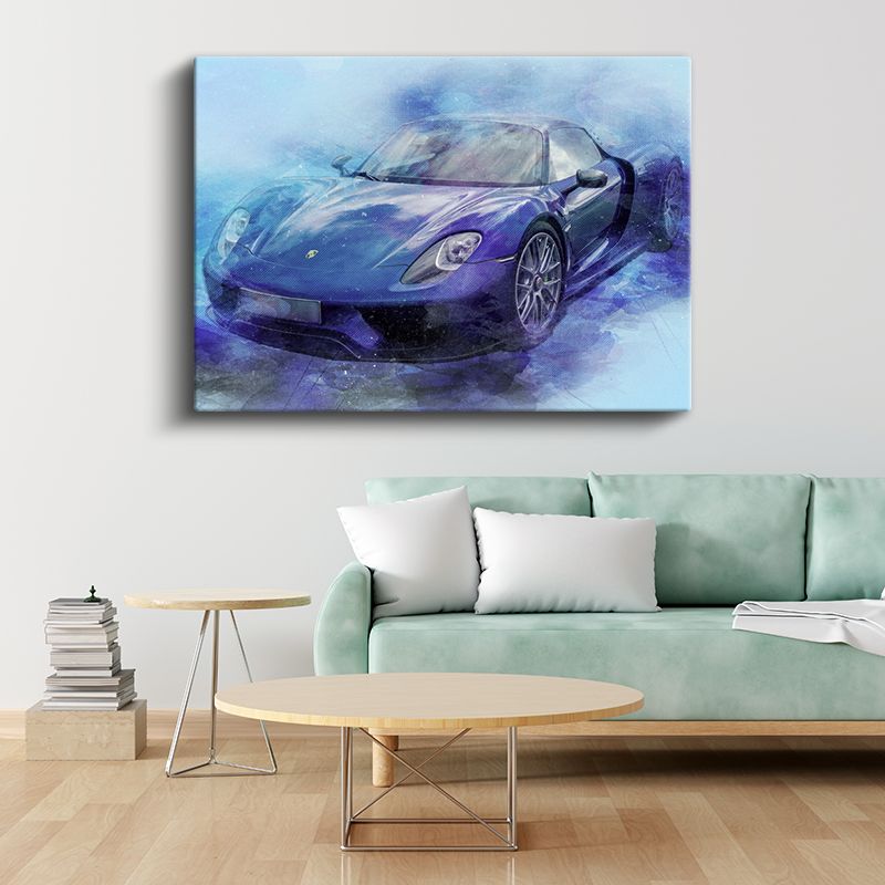 Porsche 918 Spyder - Sanatsal Süper Otomobil Kanvas Tablo