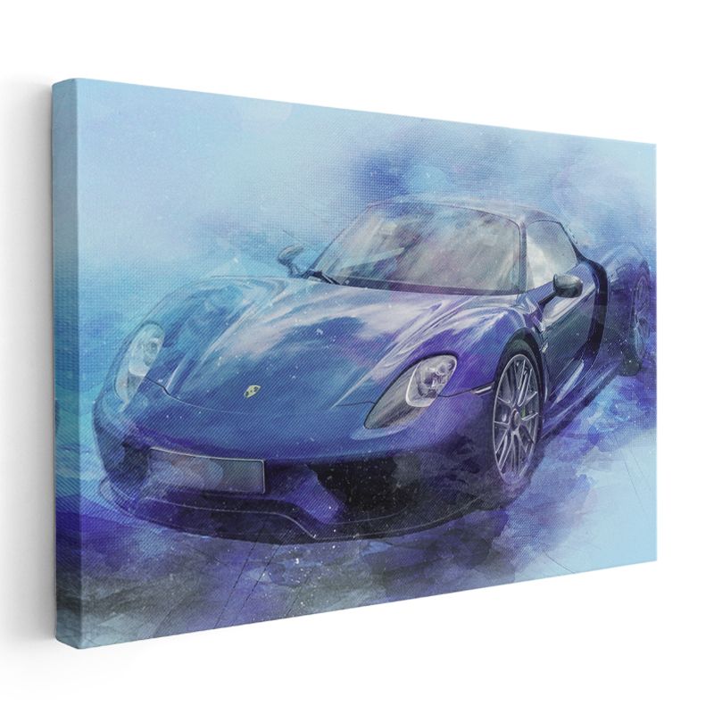 Porsche 918 Spyder - Sanatsal Süper Otomobil Kanvas Tablo