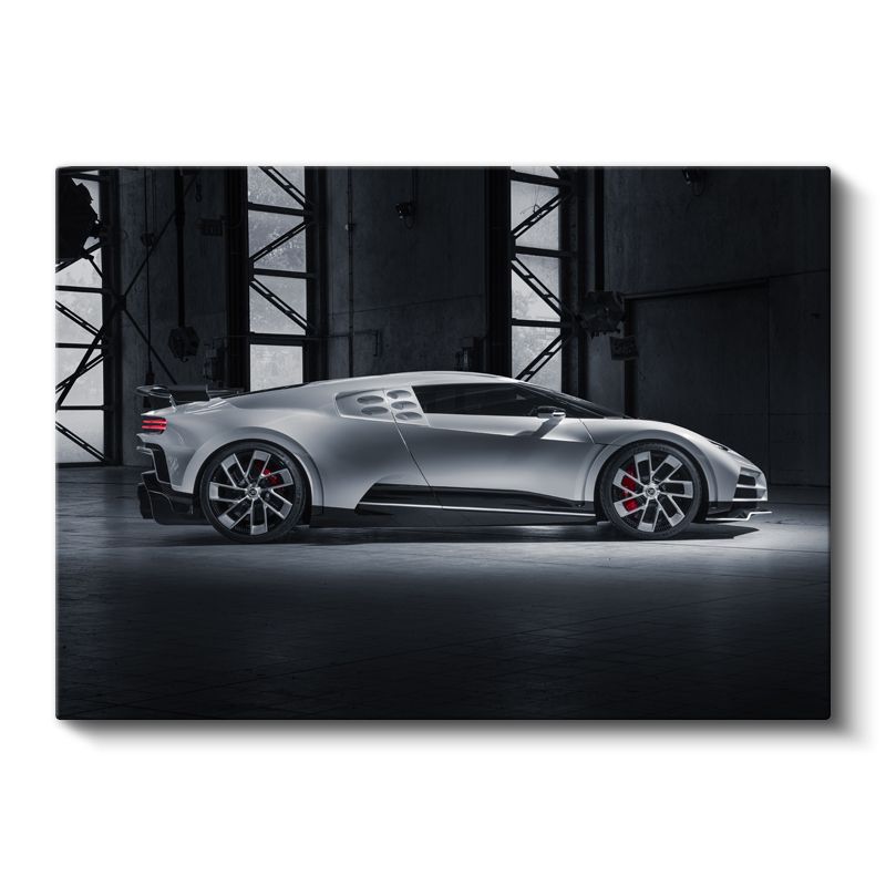 Bugatti Centodieci - Gümüş Limitli Üretim Süper Otomobil Kanvas Tablo