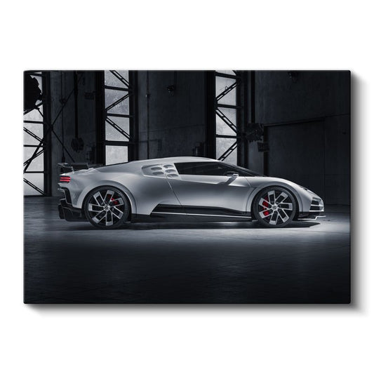 Bugatti Centodieci - Gümüş Limitli Üretim Süper Otomobil Kanvas Tablo
